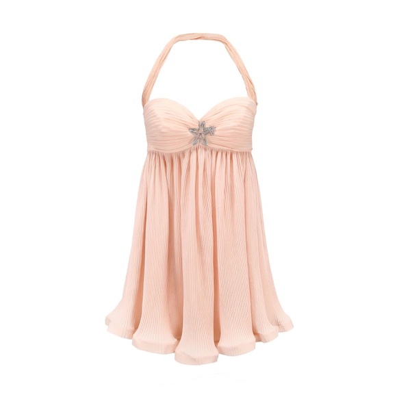 ✨SOLD✨ Nana Jacqueline Jamara Halter Mini Dress in Pink - Picture 8 of 13